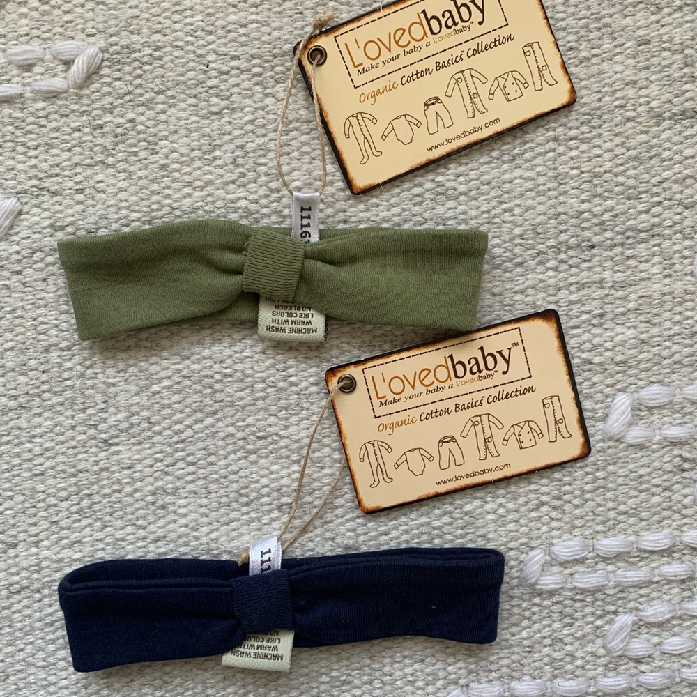 Two l’oved baby headbands